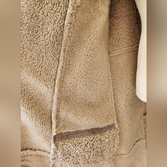 Skin Deep vintage shearling leather lamb's wool coat. Size 18 AUS (14 US) - Picture 9 of 12